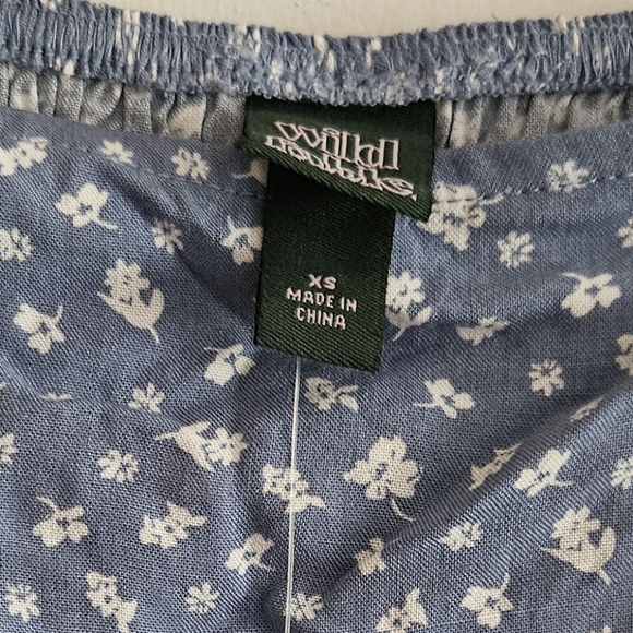New Wild Fable Women's Blue And White Floral Dress Size XS - Picture 5 of 5